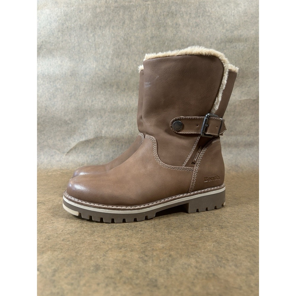 BENCH JUSTINA FAUX LEATHER FUR WINTER BOOTS WOMEN'S size 7